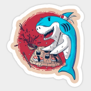 Sushi Shark Sticker